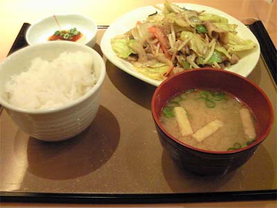 肉野菜炒め定食